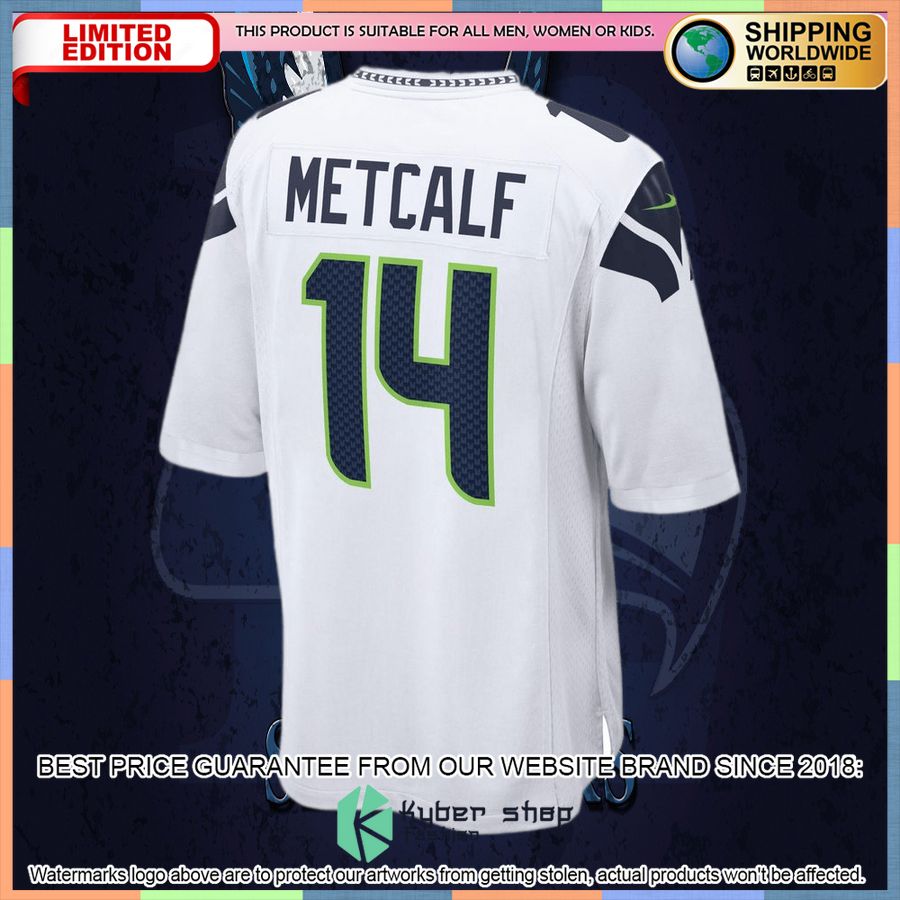 DK Metcalf Seattle Seahawks White Football Jersey 38 DK Metcalf Seattle Seahawks White Football Jersey word3