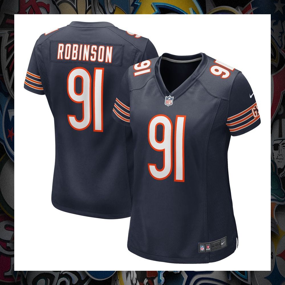 Dominique Robinson Chicago Bears Navy Football Jersey 30 Dominique Robinson Chicago Bears Navy Football Jersey word2