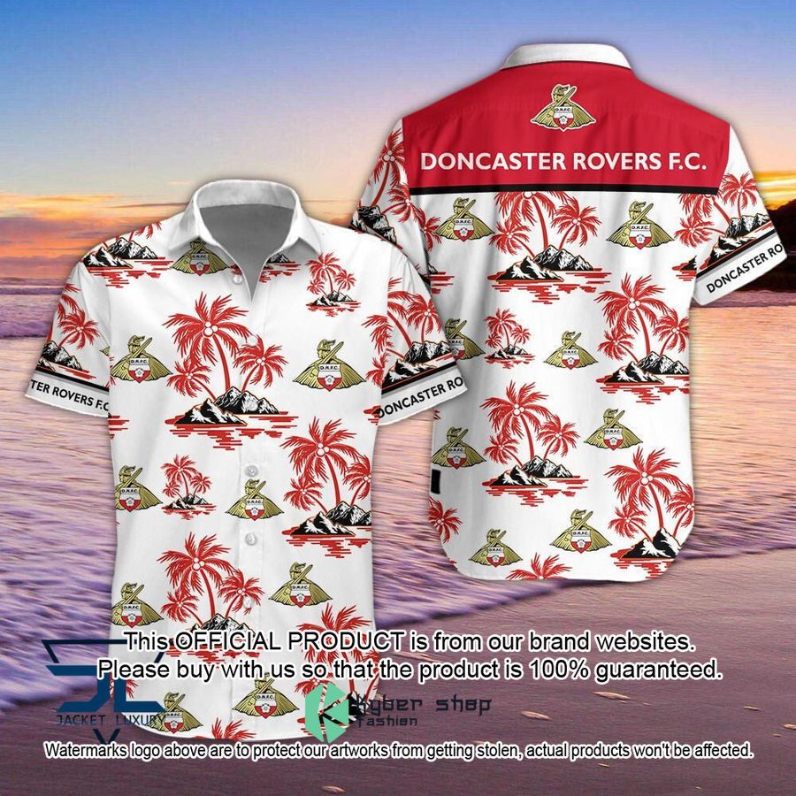Doncaster Rovers Hawaiian Shirt Hawaiian Shirt, Short