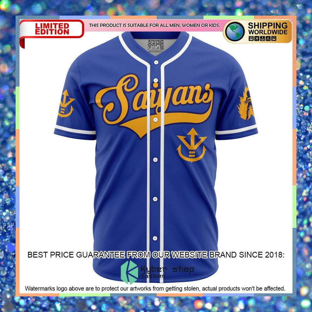 Dragon Ball Z Saiyan Vegeta Baseball Jersey 5 Dragon Ball Z Saiyan Vegeta Baseball Jersey word3