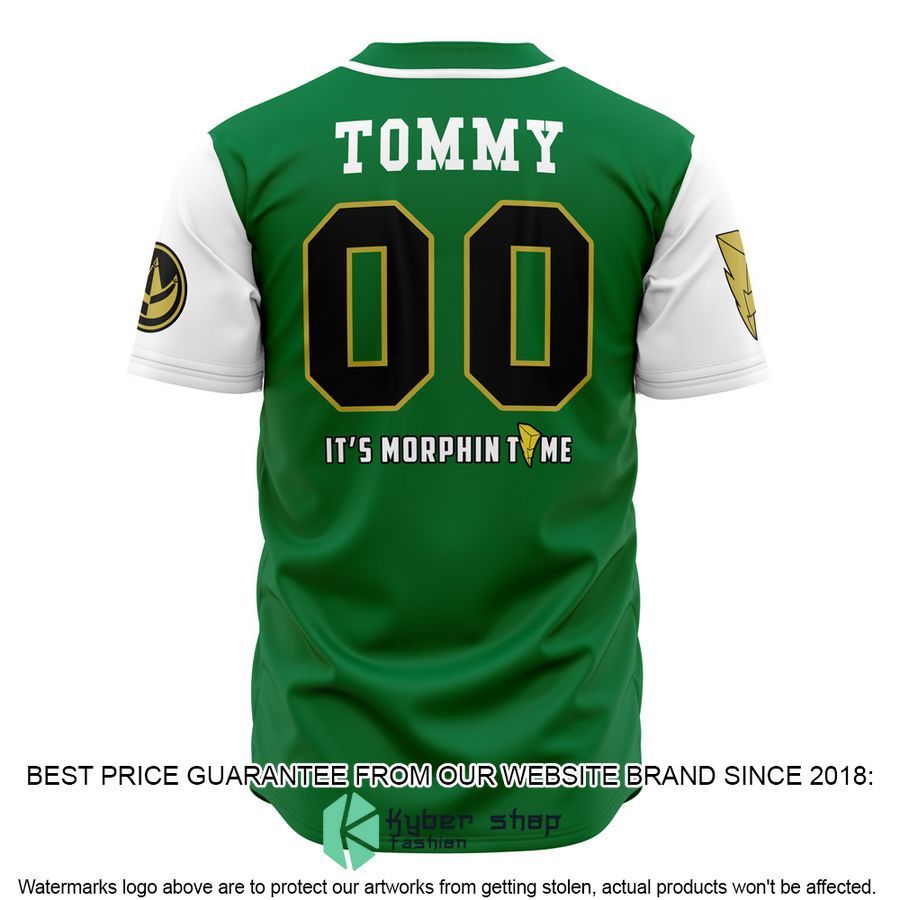 Dragonzords Green Power Rangers Baseball Jersey 3 Dragonzords Green Power Rangers Baseball Jersey word3