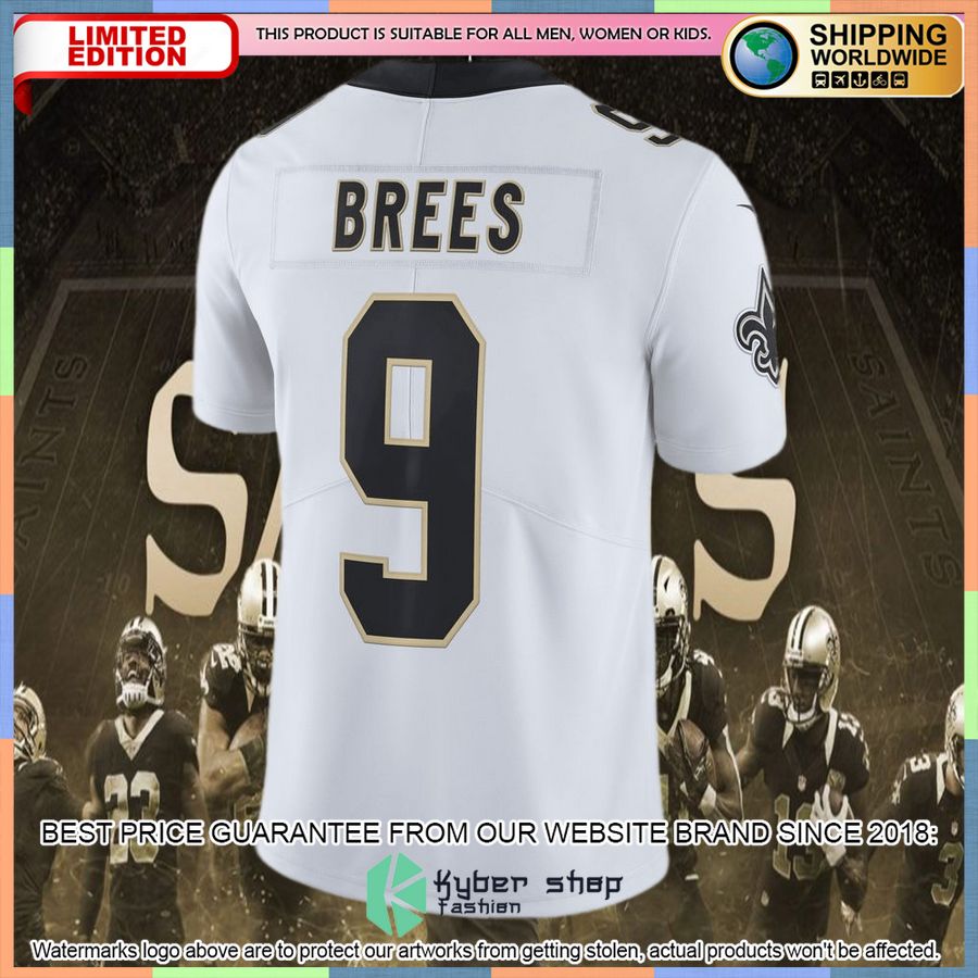 Drew Brees New Orleans Saints Vapor Untouchable White Football Jersey 6 Drew Brees New Orleans Saints Vapor Untouchable White Football Jersey word3