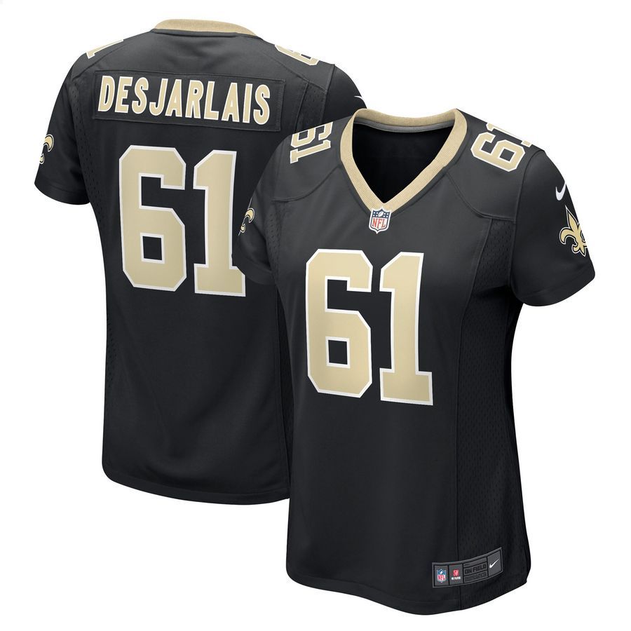 Drew Desjarlais New Orleans Saints Black Football Jersey