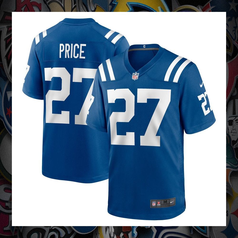 D'Vonte Price Indianapolis Colts Royal Football Jersey 8 D'Vonte Price Indianapolis Colts Royal Football Jersey word1