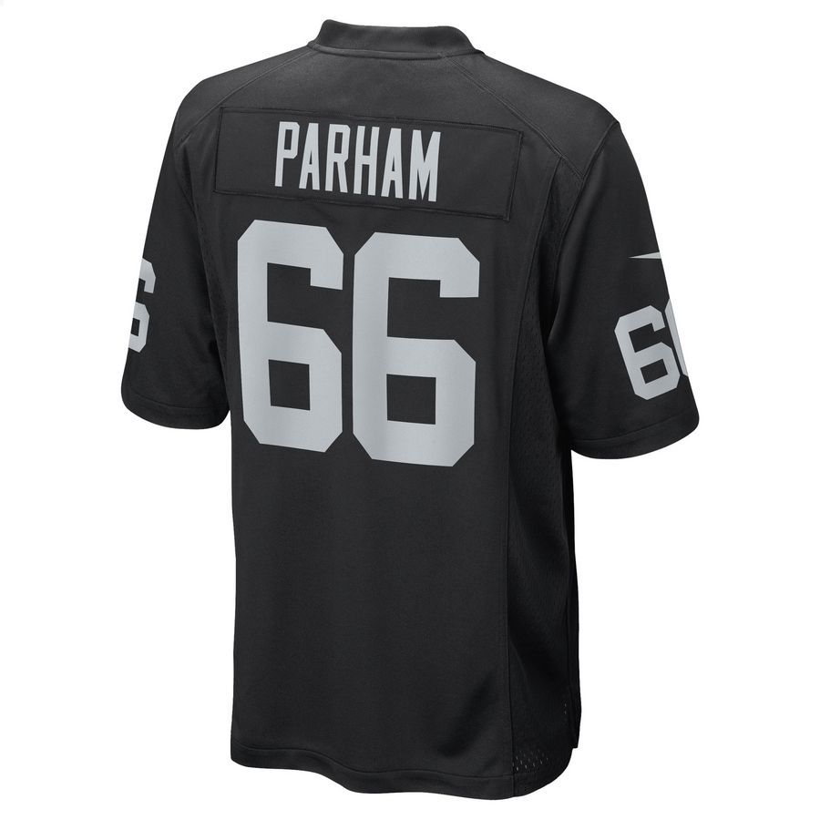 Dylan Parham Las Vegas Raiders Black Football Jersey 3 Dylan Parham Las Vegas Raiders Black Football Jersey word3