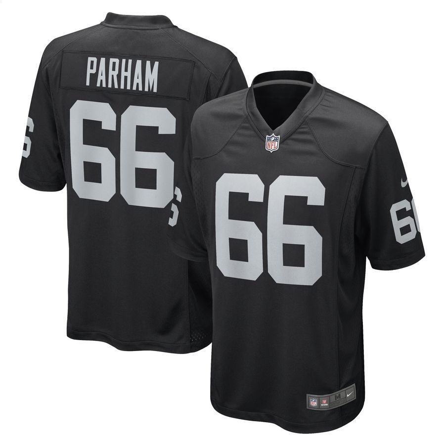 Dylan Parham Las Vegas Raiders Black Football Jersey 4 Dylan Parham Las Vegas Raiders Black Football Jersey word3