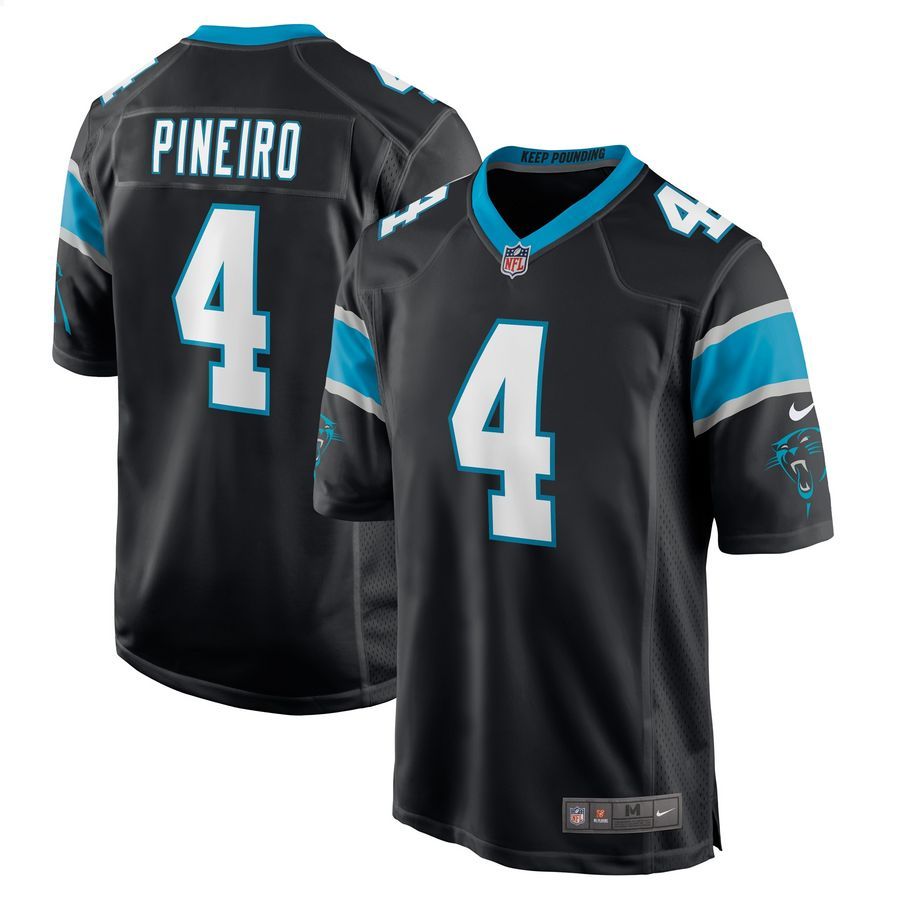 Eddy Pineiro Carolina Panthers Black Football Jersey