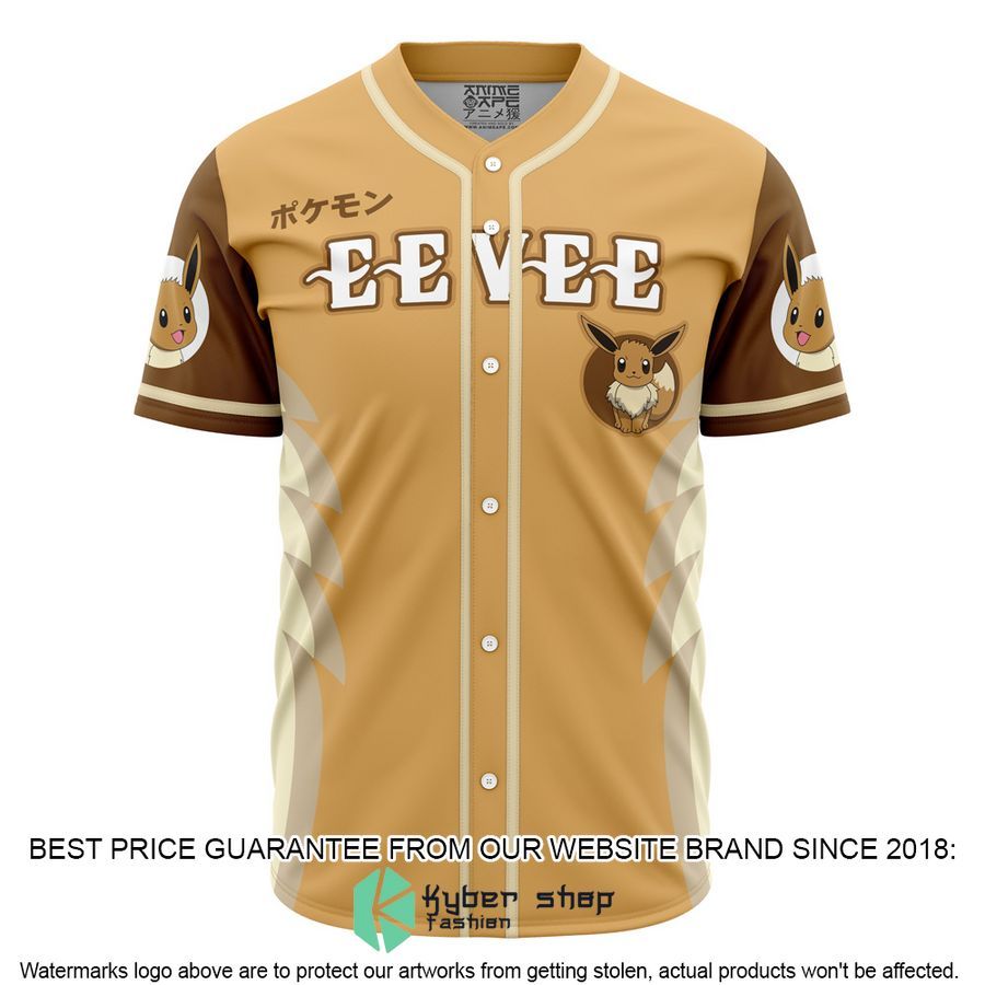 Eevee Eeveelution Pokemon Baseball Jersey