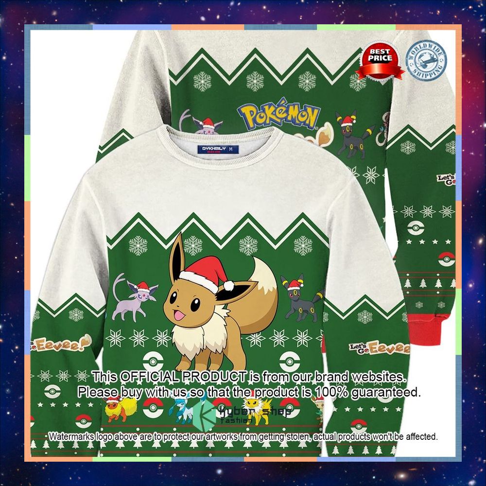 Eevee Pokemon Christmas Sweater 3 Eevee Pokemon Christmas Sweater word1
