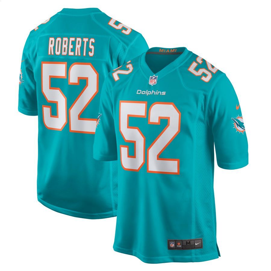 Elandon Roberts Miami Dolphins Aqua Football Jersey 4 Elandon Roberts Miami Dolphins Aqua Football Jersey word1