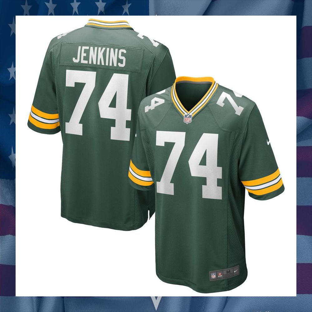 Elgton Jenkins Green Bay Packers Green Football Jersey 5 Elgton Jenkins Green Bay Packers Green Football Jersey word3