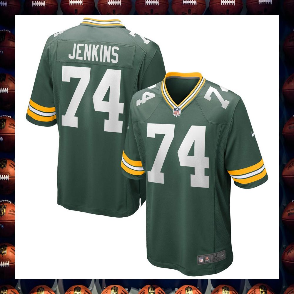 Elgton Jenkins Green Bay Packers Green Football Jersey
