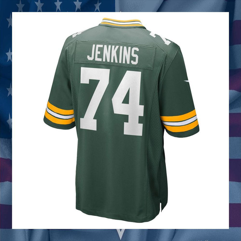 Elgton Jenkins Green Bay Packers Green Football Jersey 7 Elgton Jenkins Green Bay Packers Green Football Jersey word3