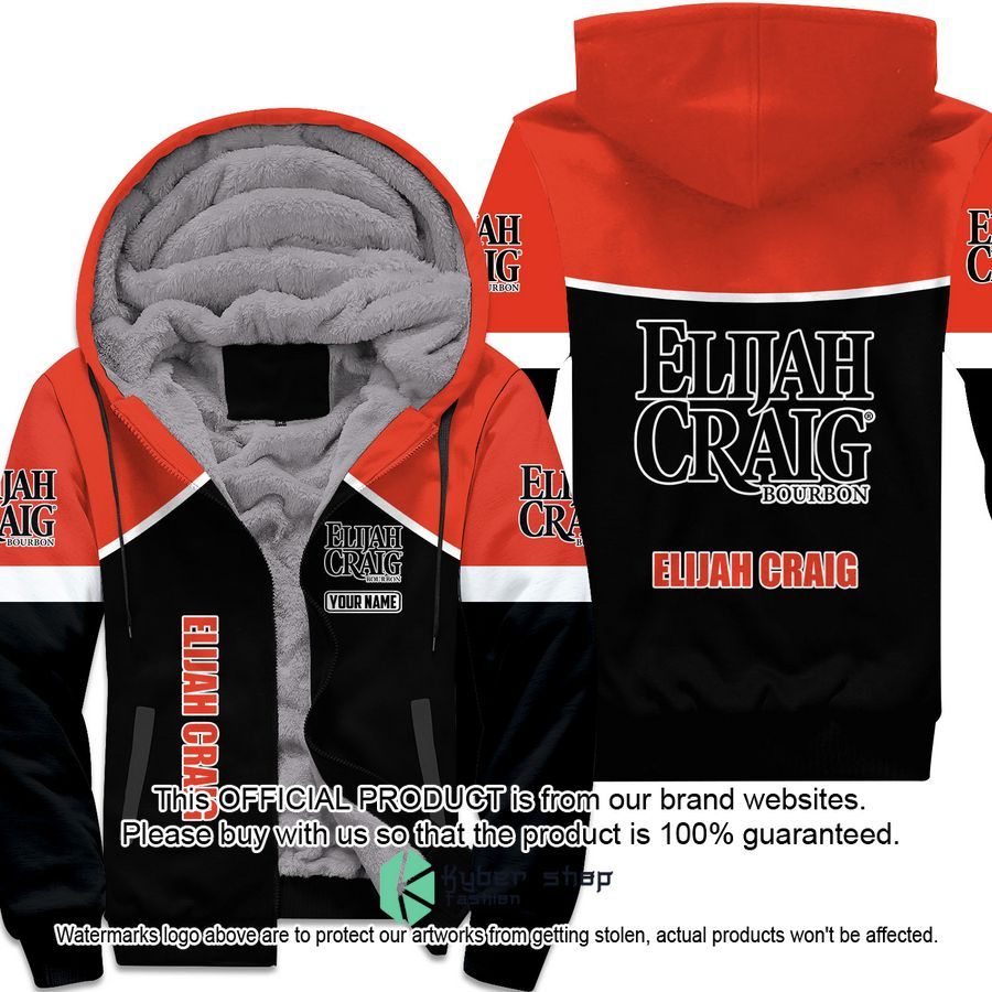 Elijah Craig Custom Fleece Hoodie word1