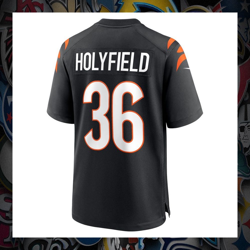 Elijah Holyfield Cincinnati Bengals Black Football Jersey 7 Elijah Holyfield Cincinnati Bengals Black Football Jersey word3
