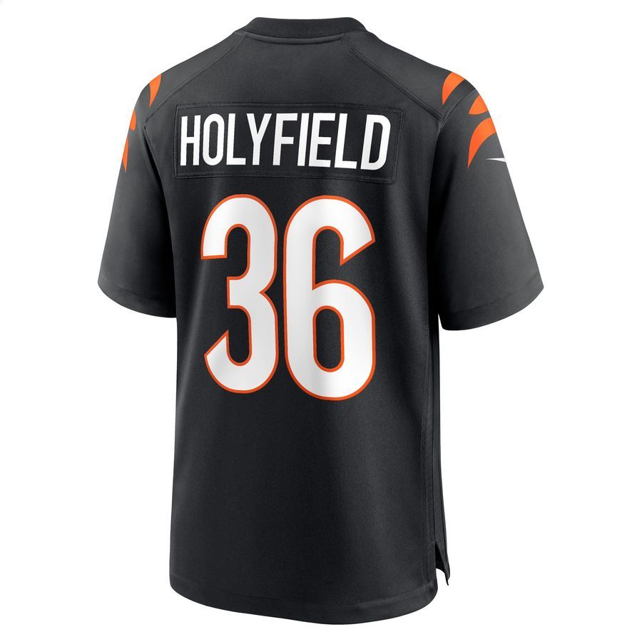 Elijah Holyfield Cincinnati Bengals Black Football Jersey 3 Elijah Holyfield Cincinnati Bengals Black Football Jersey word3