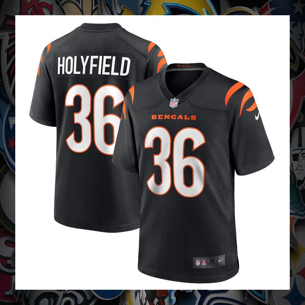 Elijah Holyfield Cincinnati Bengals Black Football Jersey 8 Elijah Holyfield Cincinnati Bengals Black Football Jersey word3