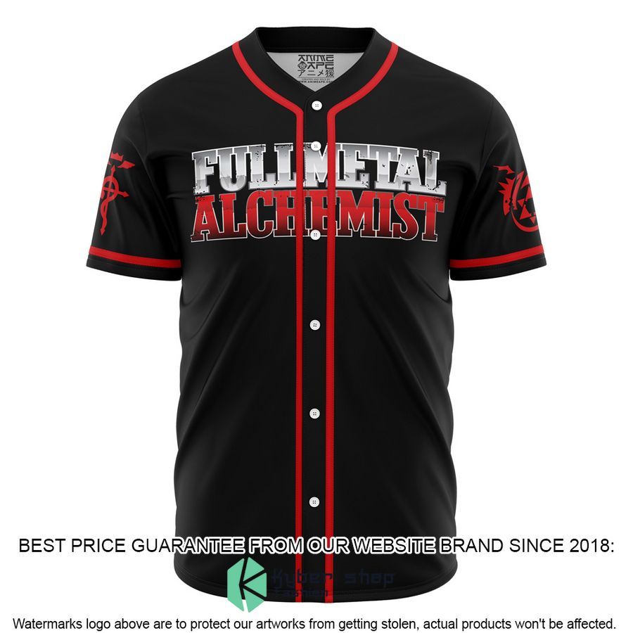Elric Full Metal Alchemist Baseball Jersey