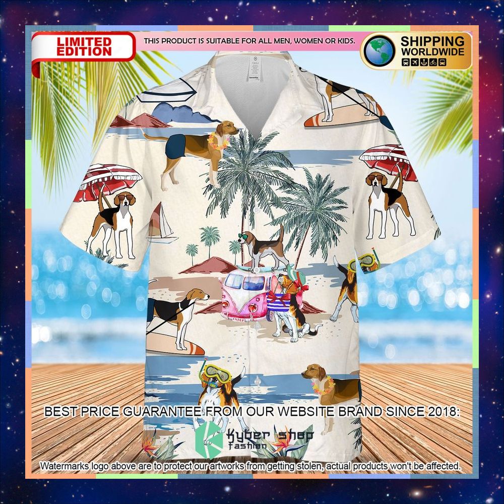 English Foxhound Beach Hawaiian Shirt 3 English Foxhound Beach Hawaiian Shirt word3