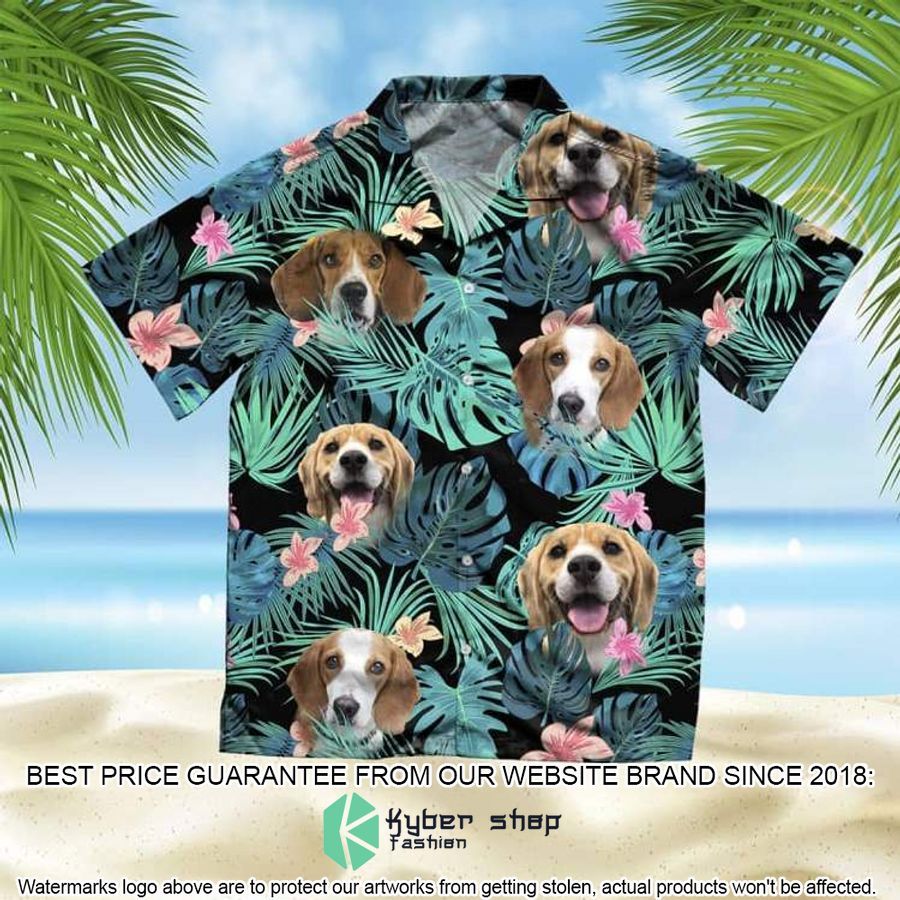 English Foxhound Summer Leaves Hawaiian Shirt