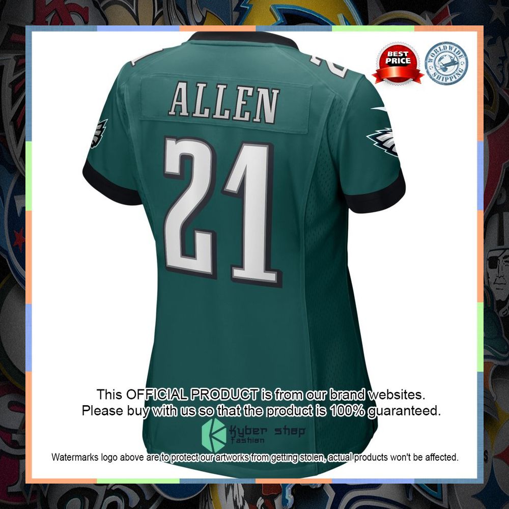 Eric Allen Philadelphia Eagles Women's Football Retired Midnight Green Football Jersey 7 Eric Allen Philadelphia Eagles Women's Football Retired Midnight Green Football Jersey word3