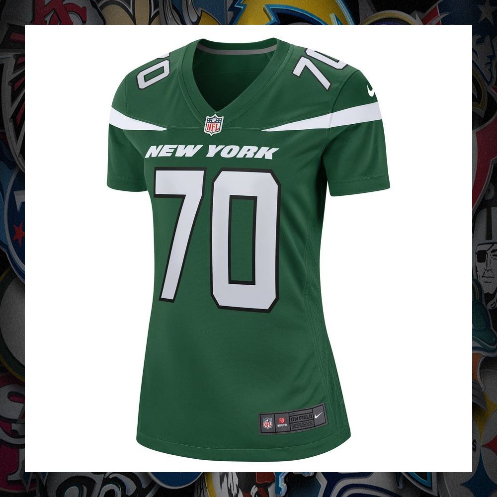 Eric Smith New York Jets Gotham Green Football Jersey 6 Eric Smith New York Jets Gotham Green Football Jersey word1