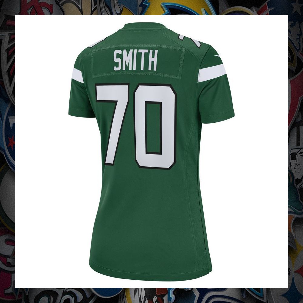 Eric Smith New York Jets Gotham Green Football Jersey 7 Eric Smith New York Jets Gotham Green Football Jersey word1