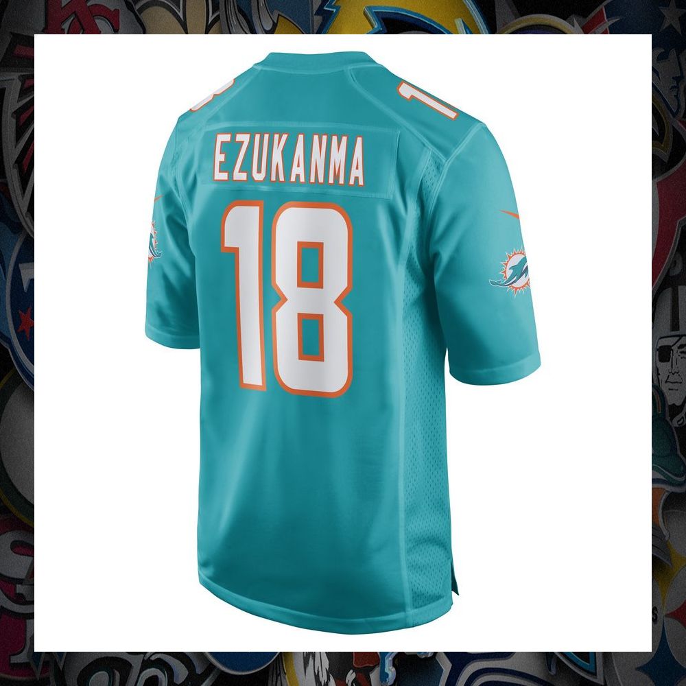 Erik Ezukanma Miami Dolphins Aqua Football Jersey 7 Erik Ezukanma Miami Dolphins Aqua Football Jersey word3
