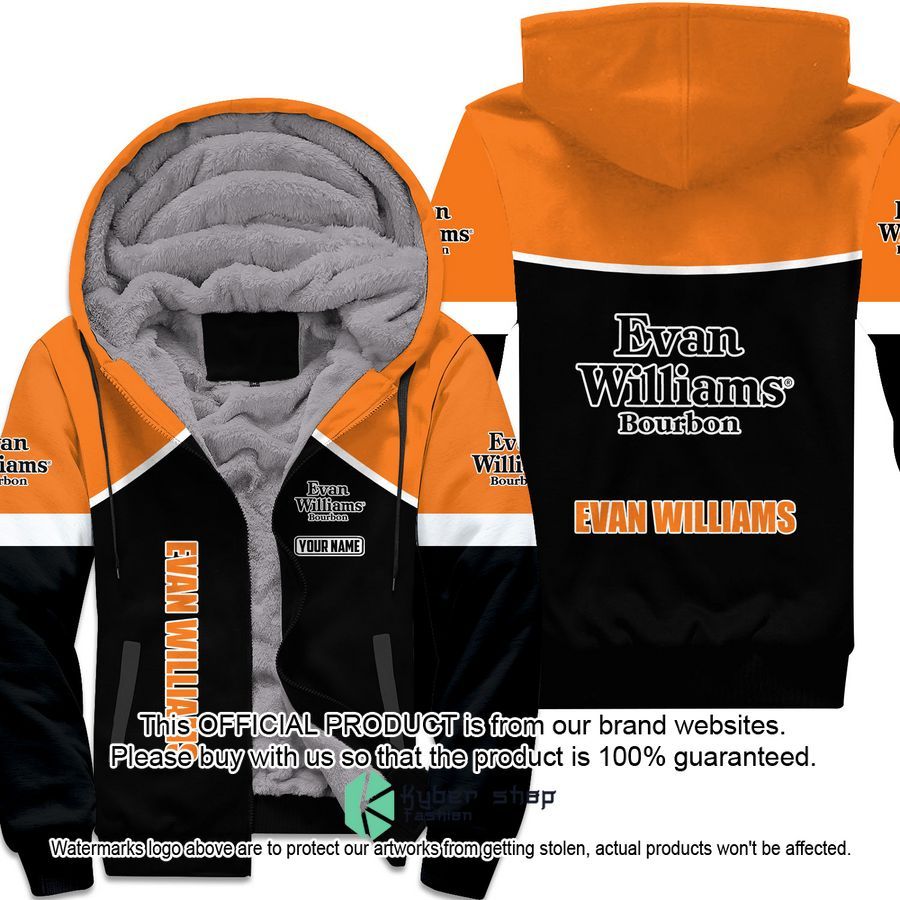 Evan Williams Custom Fleece Hoodie word1