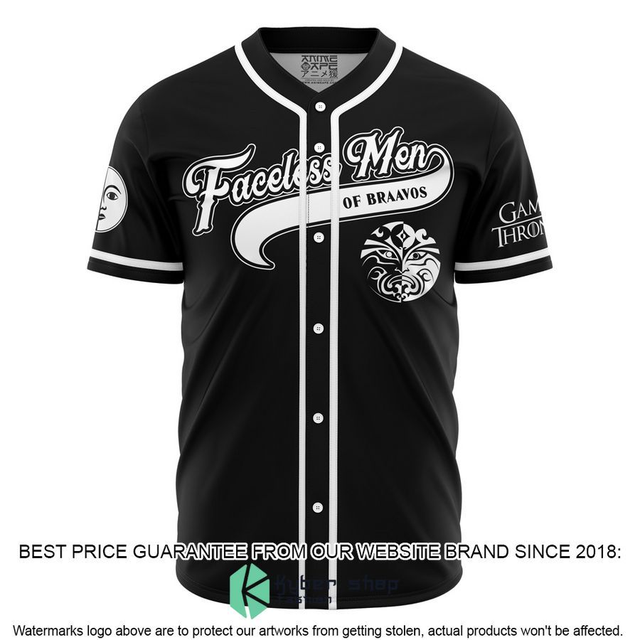 Faceless Men Of Braavos Jaqen Game Of Thrones Baseball Jersey