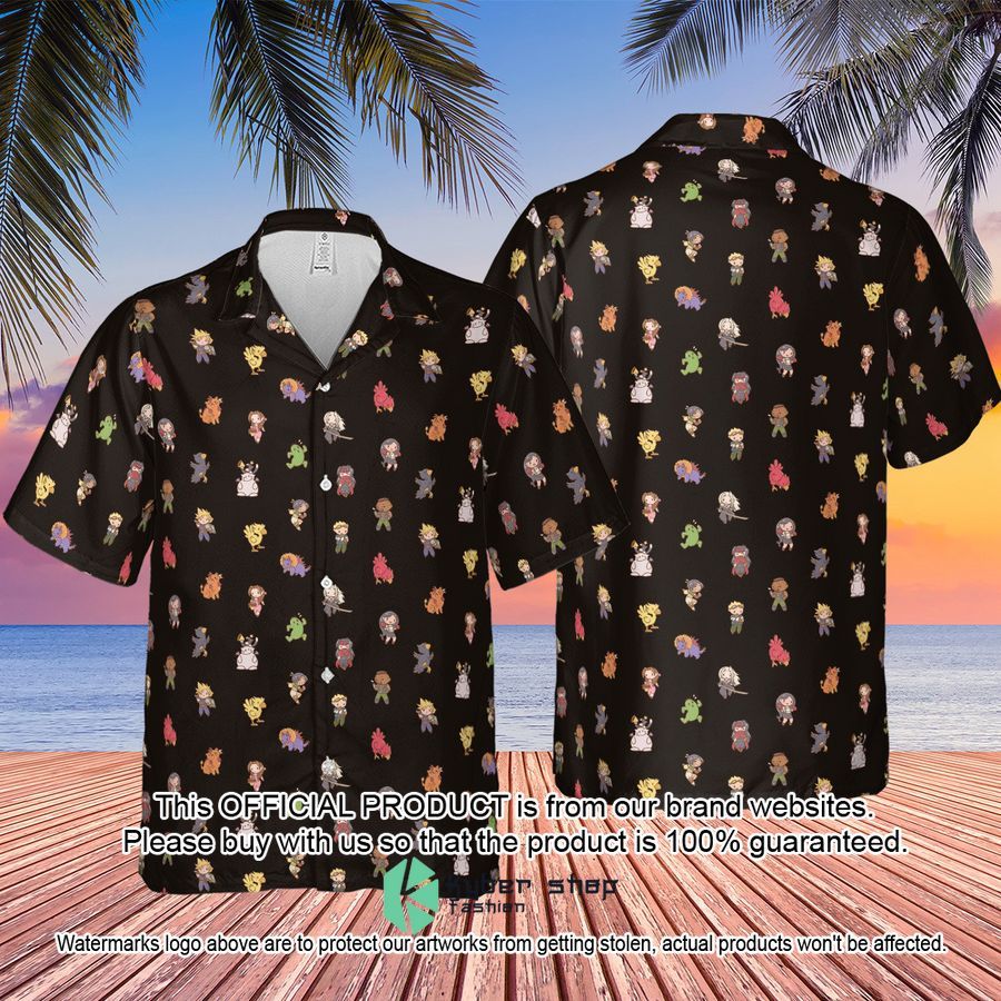 Final Fantasy Characters Pattern Hawaiian Shirt 4 Final Fantasy Characters Pattern Hawaiian Shirt word1