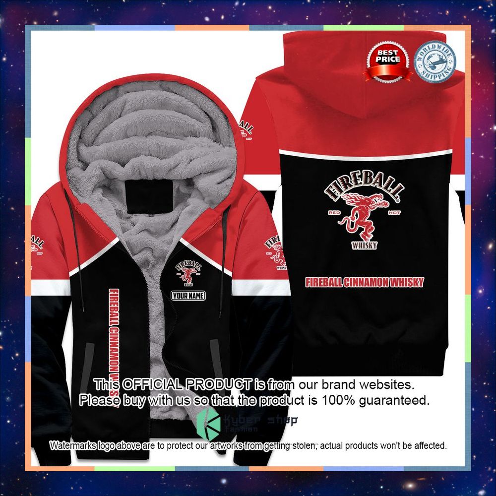 Fireball Cinnamon Whisky Custom Fleece Hoodie 3 Fireball Cinnamon Whisky Custom Fleece Hoodie word3