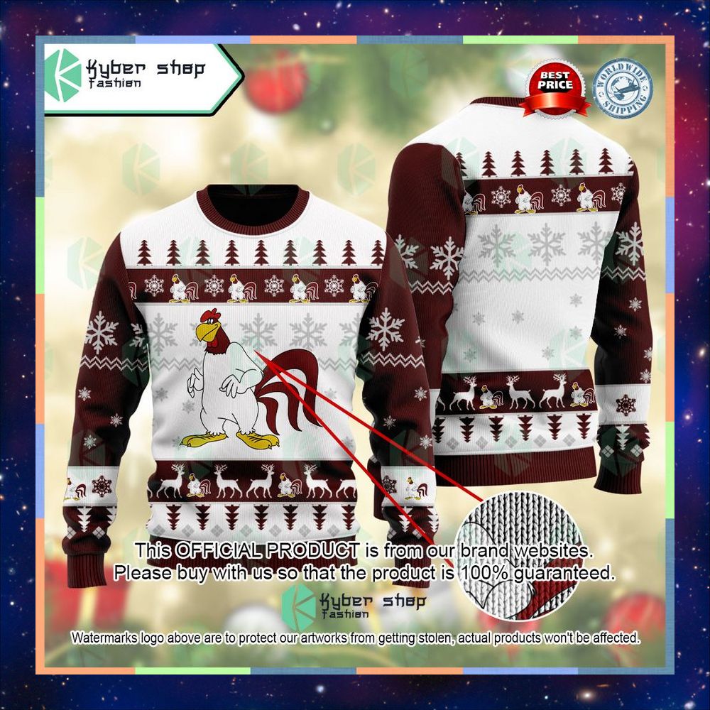 Foghorn Leghorn Looney Tunes Ugly Sweater 6 Foghorn Leghorn Looney Tunes Ugly Sweater word1
