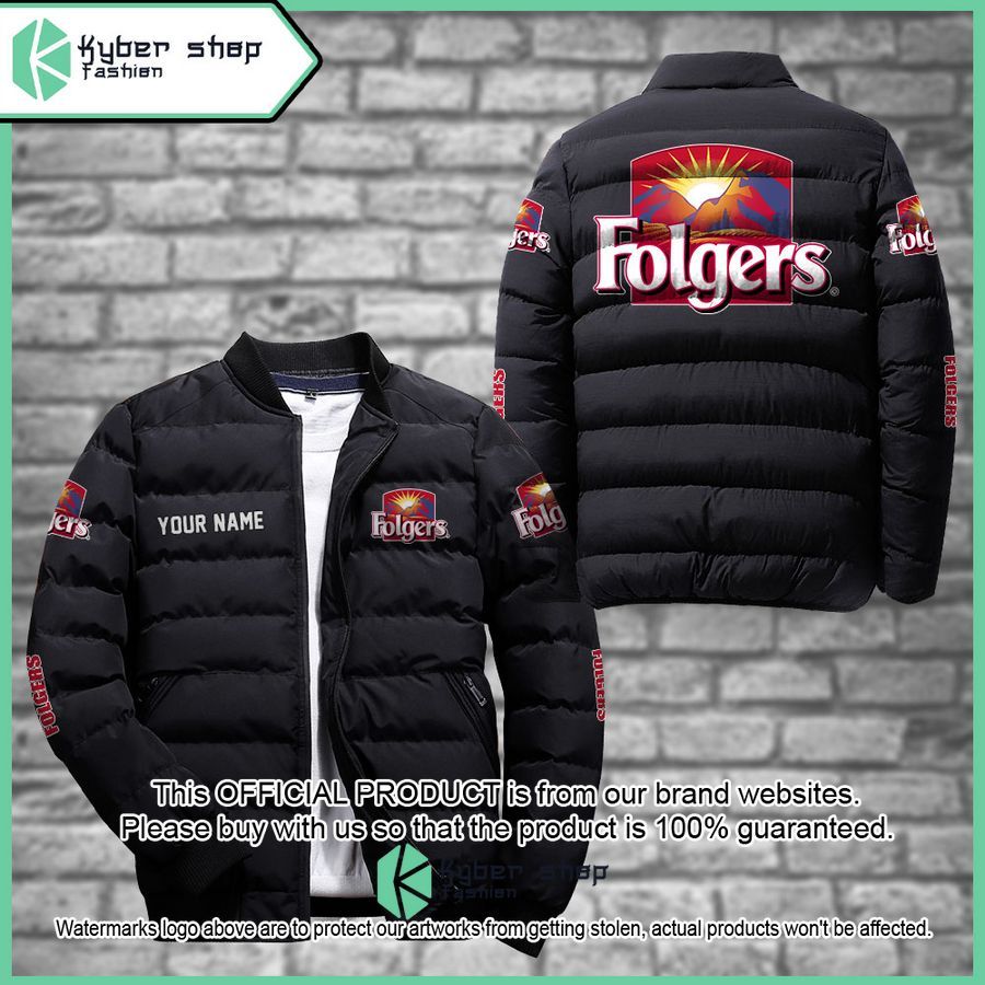 Folgers Custom Puffer Down Jacket word3