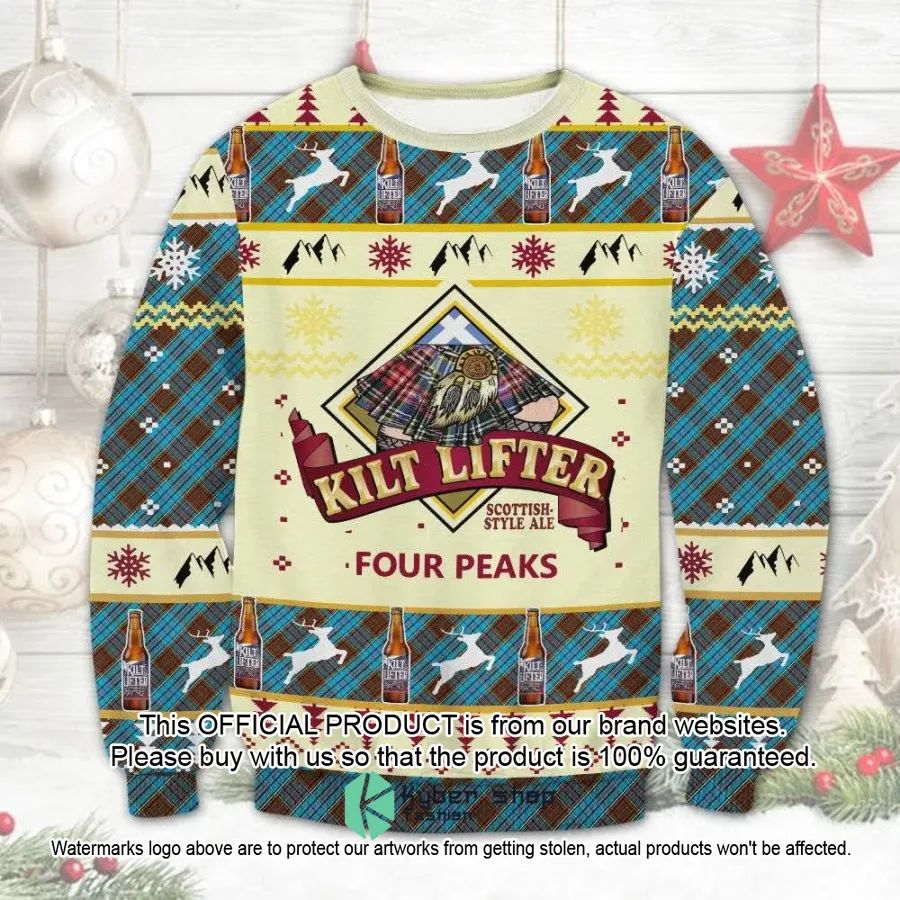 Four Peaks Kilt Lifter Ugly Christmas Sweater word3