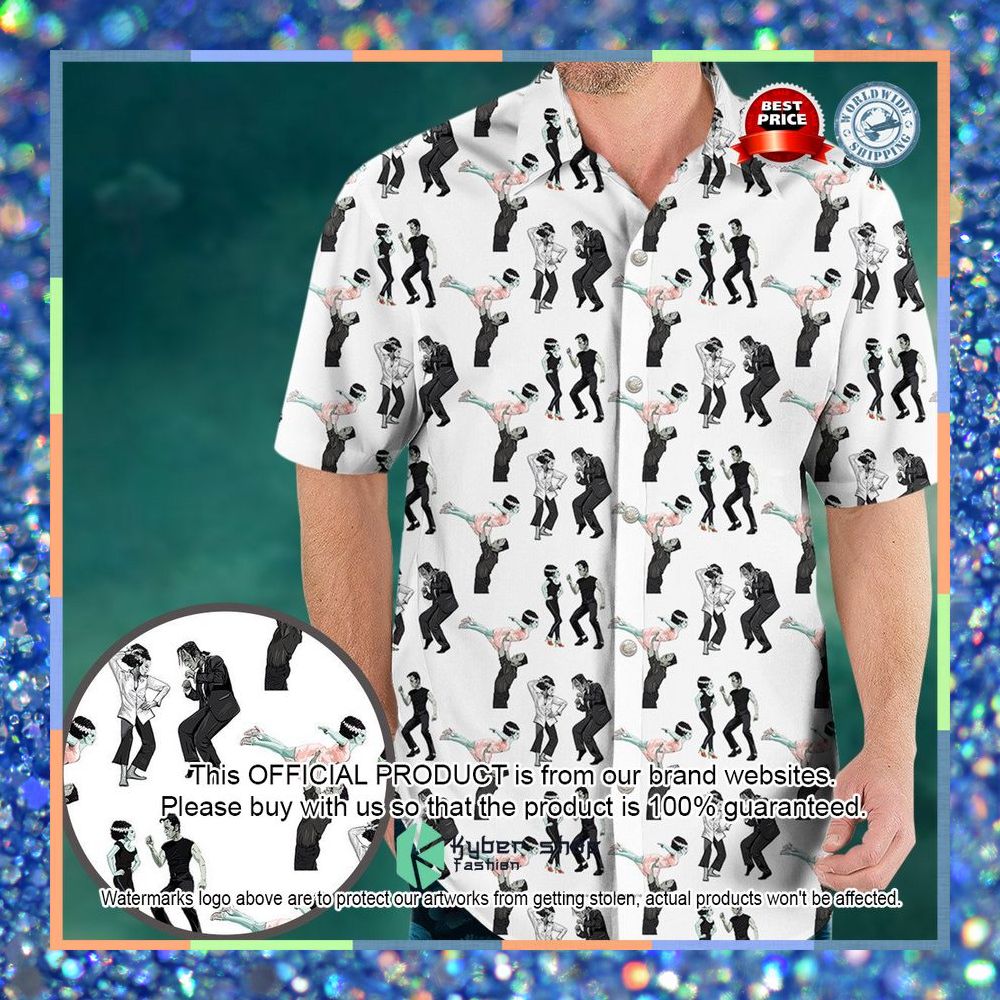 Frankenstein And Bride Dance Movies Dance Scene Mashup Hawaiian Shirt 5 Frankenstein And Bride Dance Movies Dance Scene Mashup Hawaiian Shirt word2