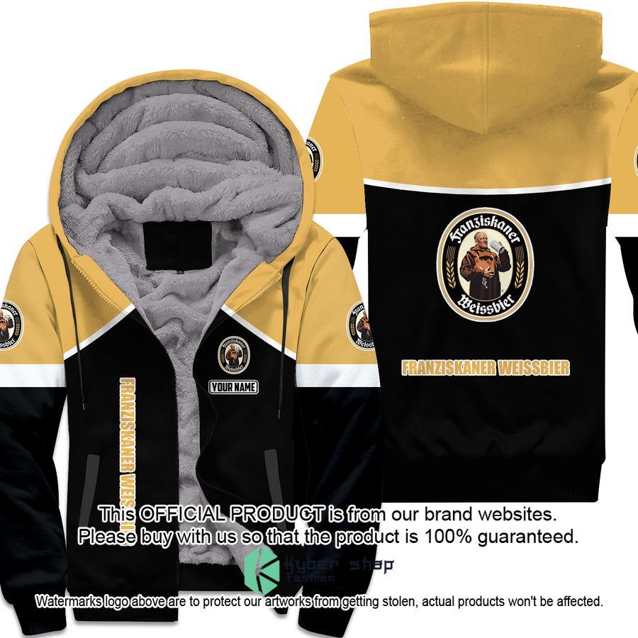Franziskaner Weissbier Custom Fleece Hoodie word3