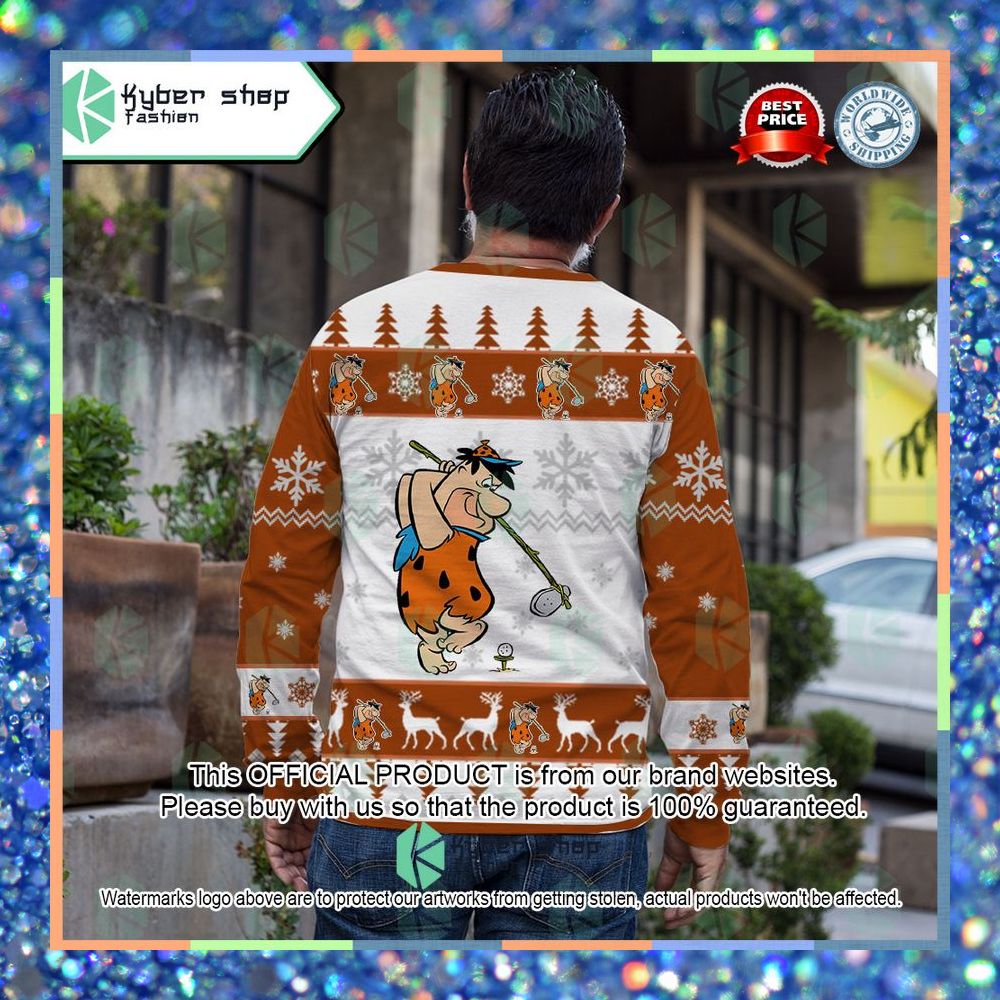 Fred Flintstone The Flintstones Christmas Sweater 8 Fred Flintstone The Flintstones Christmas Sweater word2