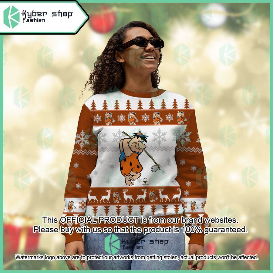 Fred Flintstone The Flintstones Christmas Sweater 4 Fred Flintstone The Flintstones Christmas Sweater word2
