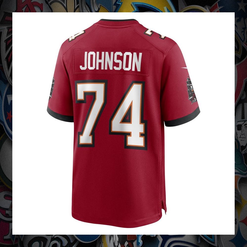 Fred Johnson Tampa Bay Buccaneers Red Football Jersey 7 Fred Johnson Tampa Bay Buccaneers Red Football Jersey word2
