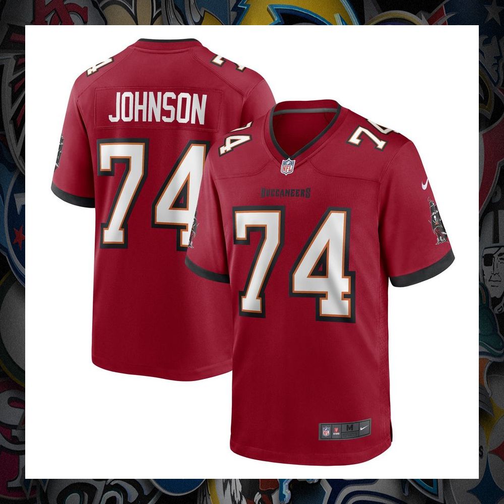 Fred Johnson Tampa Bay Buccaneers Red Football Jersey 8 Fred Johnson Tampa Bay Buccaneers Red Football Jersey word2