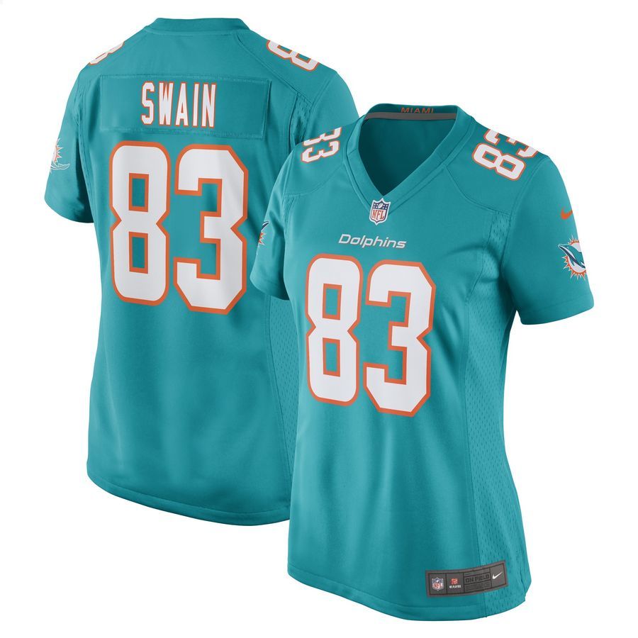 Freddie Swain Miami Dolphins Aqua Football Jersey