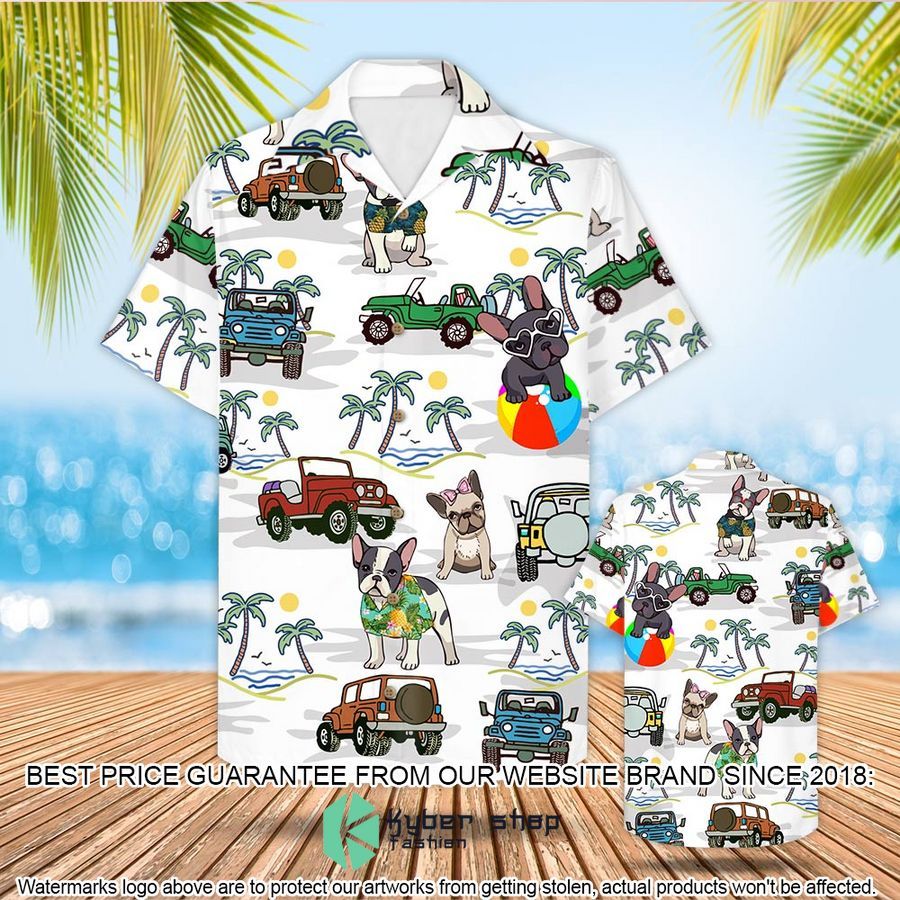 French Bulldog Jeep Hawaiian Shirt