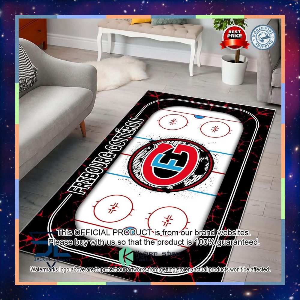 Fribourg-Gotteron Carpet Rug 6 Fribourg-Gotteron Carpet Rug word2