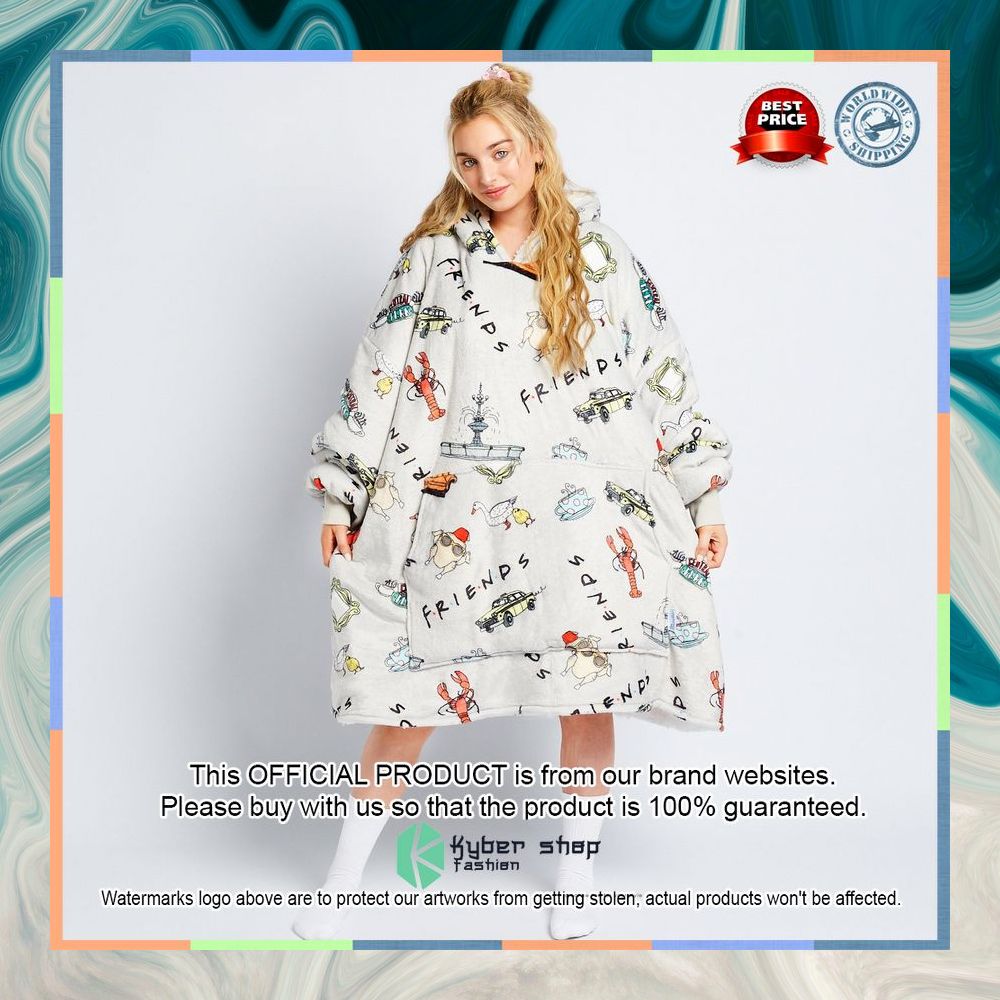 Friends Grey Oodie Blanket Hoodie 7 Friends Grey Oodie Blanket Hoodie word2