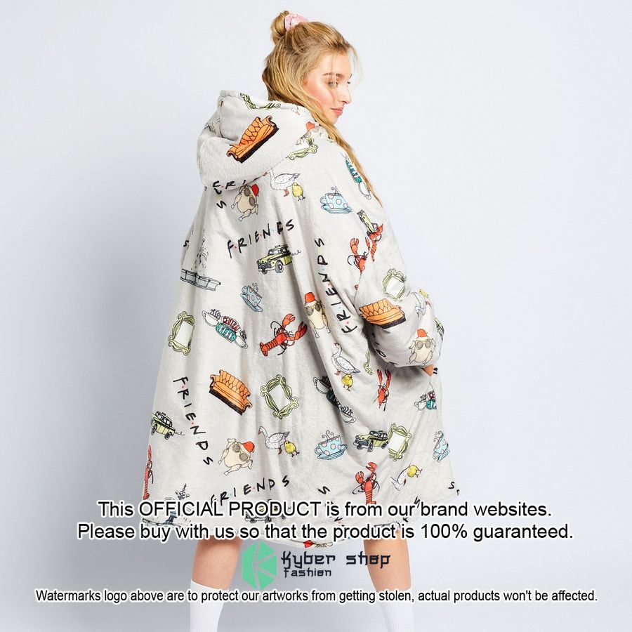 Friends Grey Oodie Blanket Hoodie 3 Friends Grey Oodie Blanket Hoodie word2