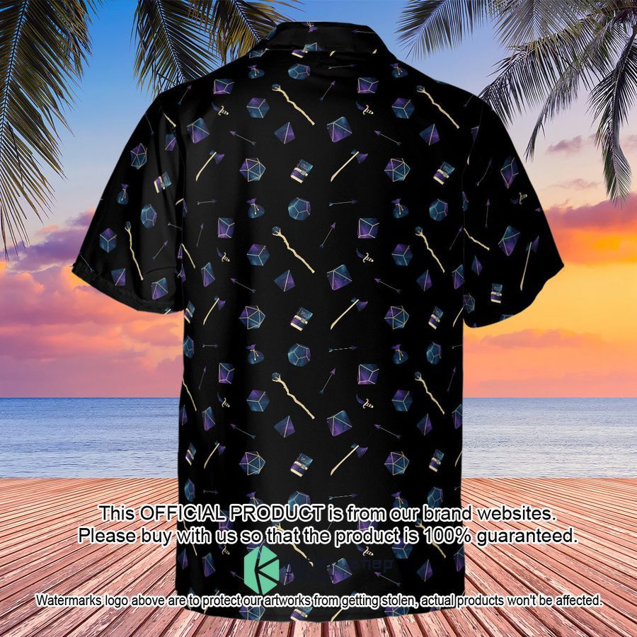 Galaxy In Dice Dungeons And Dragons Pattern Hawaiian Shirt 3 Galaxy In Dice Dungeons And Dragons Pattern Hawaiian Shirt word3