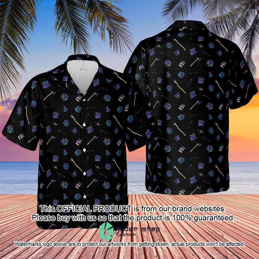Galaxy In Dice Dungeons And Dragons Pattern Hawaiian Shirt 4 Galaxy In Dice Dungeons And Dragons Pattern Hawaiian Shirt word3
