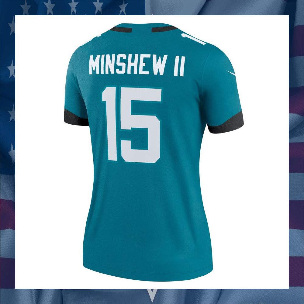 Gardner Minshew II Jacksonville Jaguars Women's Legend Teal Football Jersey 7 Gardner Minshew II Jacksonville Jaguars Women's Legend Teal Football Jersey word1