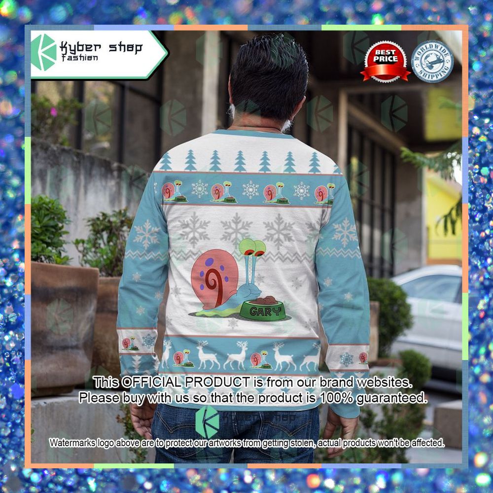 Gary SpongeBob SquarePants Christmas Sweater 8 Gary SpongeBob SquarePants Christmas Sweater word3
